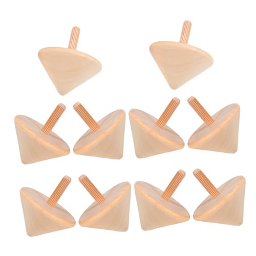 Gatuida 10 Stück Teiliges Holzkreisel DIY Bastelspielzeug für Naturbelassene Handbemalte Fördert Feinmotorik Konzentration und Koordination für Drinnen und Draußen Gatuida 10 Stück Teiliges Holzkreisel DIY Bastelspielzeug für Naturbelassene Handbemalte Fördert Feinmotorik Konzentration und Koordination für Drinnen und Draußen von Gatuida