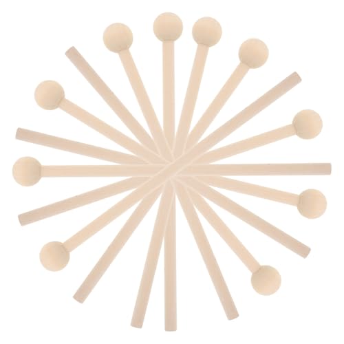 Gatuida 10 Stück Teiliges Holzschlägel für Kindgerechte Xylophon und Schlagzeug Schlägel Kopf für Rhythmus und DIY Musikprojekte Leicht zu Handhaben für Junge Musiker von Gatuida