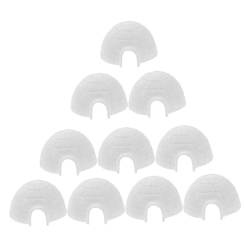 Gatuida 10 Stück Teiliges Igloo Modell aus Kunststoff Realistische Mini Iglu Figuren Kreative Dekoration für Kinderzimmer Schreibtisch und Garten Detailreiche Polar Tier Ornamente Gatuida 10 Stück Teiliges Igloo Modell aus Kunststoff Realistische Mini Iglu Figuren Kreative Dekoration für Kinderzimmer Schreibtisch und Garten Detailreiche Polar Tier Ornamente von Gatuida