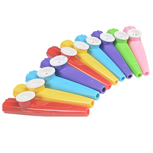 Gatuida 10 Stück Teiliges Kazoo für Einfaches Musikinstrument aus Leichtem Langlebigem Material für Altersgruppen Musikalischen Früherziehung und Spielspaß Zufällige Farbe Zufällige Farbe von Gatuida