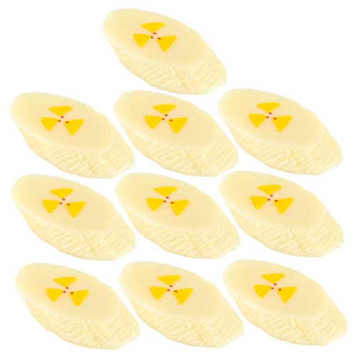 Gatuida 10 Stück Teiliges Künstliche Bananenscheiben Simulation Realistische Fruchtmodelle Für Heimdekoration Tischmittelstücke DIY Zubehör von Gatuida