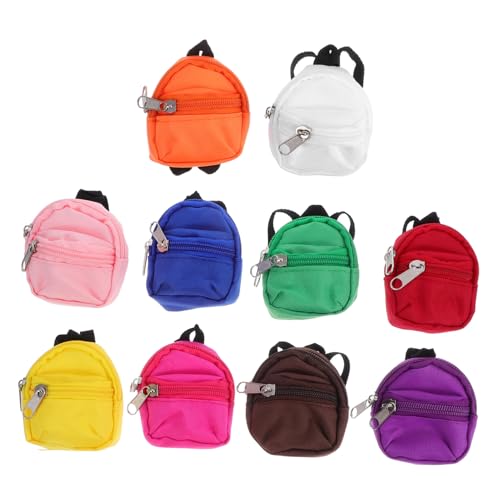 Gatuida 10 Stück Teiliges Mini Zipper Rucksack für Puppen Leichte Langlebige Doll Taschen Tragbare Mini Schulranzen Kindersicheres Zubehör für Rollenspiele und Reisen Gatuida 10 Stück Teiliges Mini Zipper Rucksack für Puppen Leichte Langlebige Doll Taschen Tragbare Mini Schulranzen Kindersicheres Zubehör für Rollenspiele und Reisen von Gatuida