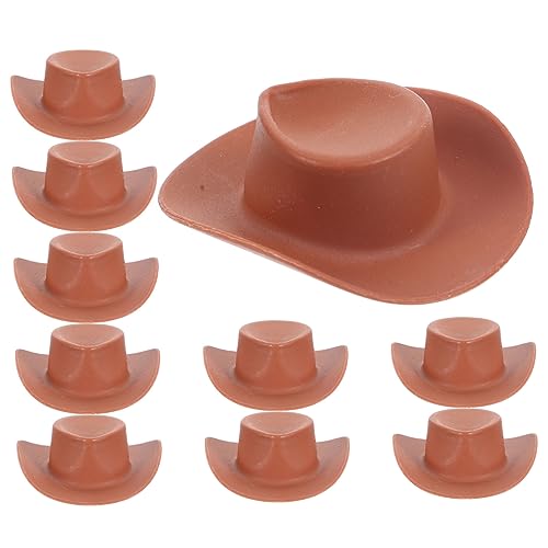 Gatuida 10 Stück Teiliges Miniatur Western Cowboy Hüte aus Kunststoff Kleine Puppenhüte für DIY Basteln Puppenhaus Dekoration Leicht und Modisch als und Tortendeko Gatuida 10 Stück Teiliges Miniatur Western Cowboy Hüte aus Kunststoff Kleine Puppenhüte für DIY Basteln Puppenhaus Dekoration Leicht und Modisch als und Tortendeko von Gatuida