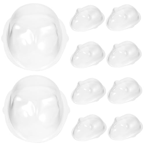 Gatuida 10 Stück Teiliges PVC Puppen Gesichtsmaske Transparent DIY Bastelzubehör für Miniaturen Schützende Abdeckung für Puppen und Plüschtiere zum Bemalen und Dekorieren Gatuida 10 Stück Teiliges PVC Puppen Gesichtsmaske Transparent DIY Bastelzubehör für Miniaturen Schützende Abdeckung für Puppen und Plüschtiere zum Bemalen und Dekorieren von Gatuida