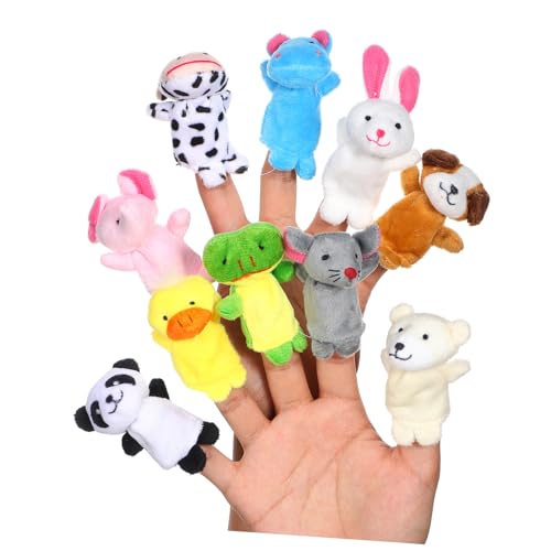 Gatuida 10 Stück Teiliges Plüsch Fingerpuppen mit Niedlichen Tiermotiven Weiche Handpuppen aus Baumwollfüllung für Fördert Tiererkennung und Fantasie Sicher und Geruchsfrei als Mitgebsel Gatuida 10 Stück Teiliges Plüsch Fingerpuppen mit Niedlichen Tiermotiven Weiche Handpuppen aus Baumwollfüllung für Fördert Tiererkennung und Fantasie Sicher und Geruchsfrei als Mitgebsel von Gatuida