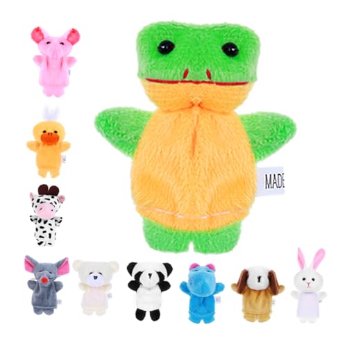 Gatuida 10 Stück Teiliges Plüsch Fingerpuppen mit Niedlichen Tiermotiven Weiche Handpuppen für Kleinkinder Spielerisches Erzählspielzeug für Geburtstag Party und Eltern Junge Mädchen Gatuida 10 Stück Teiliges Plüsch Fingerpuppen mit Niedlichen Tiermotiven Weiche Handpuppen für Kleinkinder Spielerisches Erzählspielzeug für Geburtstag Party und Eltern Junge Mädchen von Gatuida