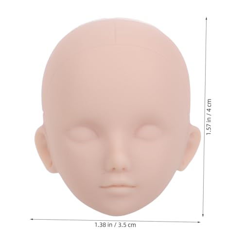 Gatuida 10 Stück Teiliges Puppen Kopf Übungsköpfe mit Realistischen Augenöffnungen Kunststoff Mannequin für Schminkpraxis DIY Basteln Geeignet für Anfänger und Profis von Gatuida