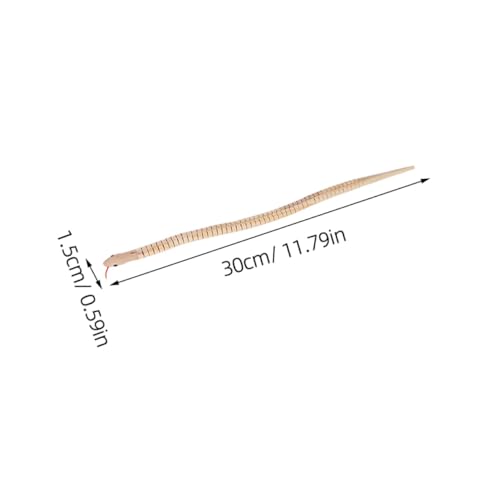 Gatuida 10 Stück Teiliges Realistisches Holzschlangen Naturbelassen Flexible DIY Bastel Schlangenfiguren Vielseitig als Dekoration Geburtstagsmitbringsel und Lernspielzeug von Gatuida