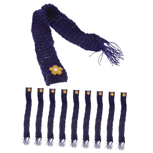 Gatuida 10 Stück Teiliges Verstellbare Mini Strickschals Dekorative Puppenzubehör Vielseitige Flaschen und Bonbondosen Deko Langlebig für DIY und Geschenkideen von Gatuida