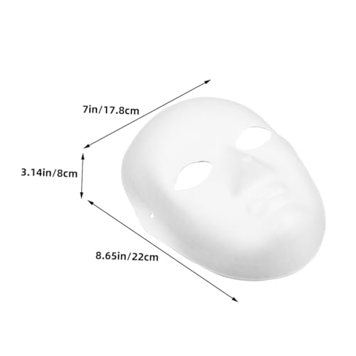 Gatuida 10stücke Vollgesichtsmaske Weiß Zum Bemalen Und Basteln Blanko-masken Für Maskenpartys Halloween Karneval Und Diy-projekte Komfortables Papiermaterial Für Erwachsene Gatuida 10stücke Vollgesichtsmaske Weiß Zum Bemalen Und Basteln Blanko-masken Für Maskenpartys Halloween Karneval Und Diy-projekte Komfortables Papiermaterial Für Erwachsene von Gatuida
