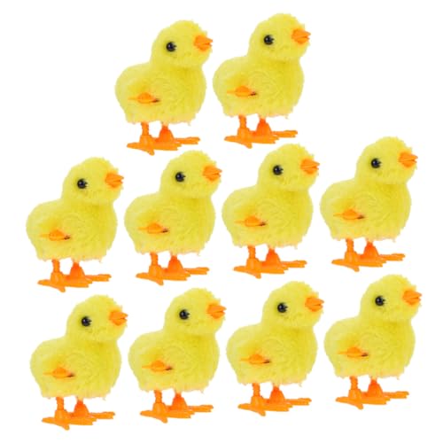 Gatuida 10 Stück Teiliges Wind up Küken Verschleißfest Lustige Aufziehhühner für Realistische Gehfunktion Niedliches Küken Design für Jungen und Mädchen Osterdeko Geeignet Gatuida 10 Stück Teiliges Wind up Küken Verschleißfest Lustige Aufziehhühner für Realistische Gehfunktion Niedliches Küken Design für Jungen und Mädchen Osterdeko Geeignet von Gatuida