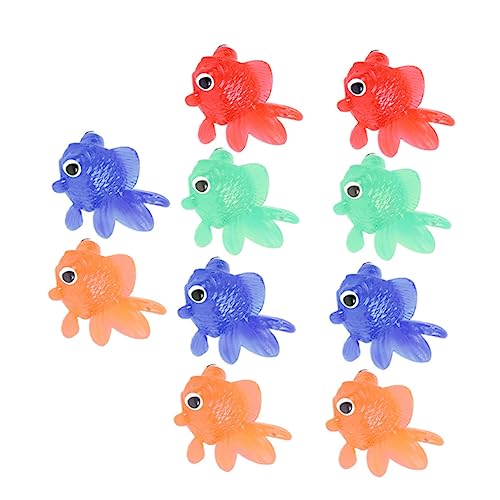 Gatuida 10 Stück Teiliges aus Realistischen Goldfisch Modellen Dekorative Aquarium Ornamente für und Lernspielzeug Sicher und Farbenfroh für Aquarien von Gatuida