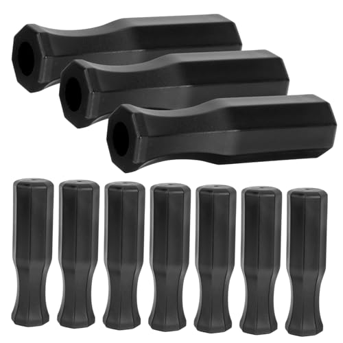 Gatuida 10 Stück Tischfußballgriffe aus Hochwertigem Kunststoff Ergonomisch Geformt Octagonal Tischkicker Griffe Einfach zu Montieren Passend für Diverse Tischfußballmodelle von Gatuida