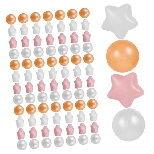 Gatuida 100 Stück Bunte Plastikbälle aus Eva für Rund Spielbälle für Junge Mädchen und Kleinkinder Pool Spielzelt Füllung Sicherer Wiederverwendbarer Ballspielzeug für Indoor und Outdoor von Gatuida