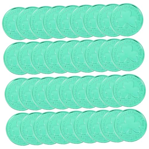 Gatuida 100 Stück Dreiblattklee Green Coin- grüne Formen Geburtstagsdekoration golden für glücklich Münze Dekorationen irische Accessoires irische Festdekoration Plastik Gatuida 100 Stück Dreiblattklee Green Coin- grüne Formen Geburtstagsdekoration golden für glücklich Münze Dekorationen irische Accessoires irische Festdekoration Plastik von Gatuida