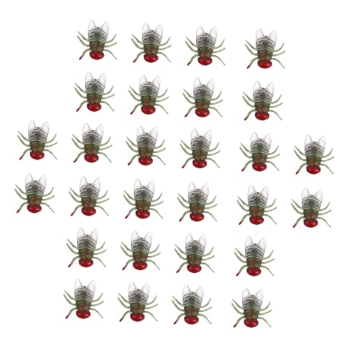 Gatuida 100 Stück Halloween Plastikfliegen Simulation Insekten Realistische Falsche Fliegen für Halloween Party Deko und Scherzartikel Wiederverwendbar aus Robustem Kunststoff von Gatuida