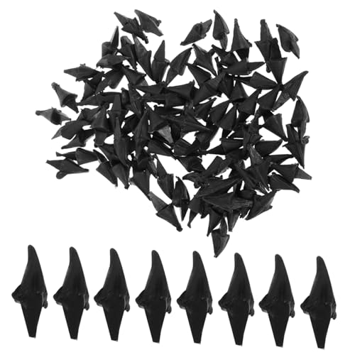 Gatuida 100 Stück Kleines gelbes Hühnermaul Bastelmund Plüsch-Hühnerschnabel Mini-Hühnerschnabel DIY Tiervogel-Kükenschnabel Sicherheitsmundpuppen Mini-Schneemannnase Plastik Black von Gatuida