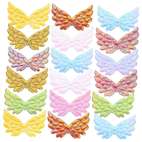 Gatuida 100 Stück Mini Cosplay Halloween Flügel Klein Dekorationen Engel Kostüme Led Party Engel Handwerk Haarklemmen Dekorkostüm Deko-kostüm Für Zu Hause Engel Zum Basteln Polyester von Gatuida