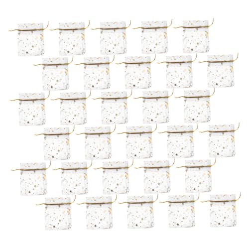 Gatuida 100 Stück Netztasche Dekorationen Würfel Zimmerdekoration Fiesta Gäste geschenkverpackung hochzeitsdekoration kleine Geschenktüten Schmuckbeutel mit Süßigkeiten Organza Golden von Gatuida