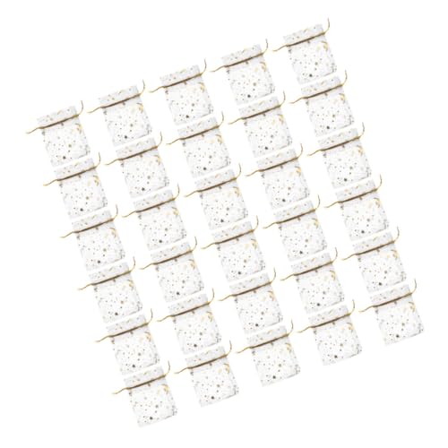 Gatuida 100 Stück Netztasche Gäste Fiesta Würfel Schmuckbeutel Partydekorationen geschenkverpackung hochzeitsdekoration geschenkbeutel Geschenktüten Sachet-Beutel Organza Golden von Gatuida