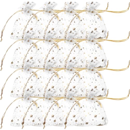 Gatuida 100 Stücke Organza Geschenkbeutel mit Kordelzug Transparent für Schmuck und Süßigkeiten Elegant und Leicht für Hochzeiten und Partys Gatuida 100 Stücke Organza Geschenkbeutel mit Kordelzug Transparent für Schmuck und Süßigkeiten Elegant und Leicht für Hochzeiten und Partys von Gatuida