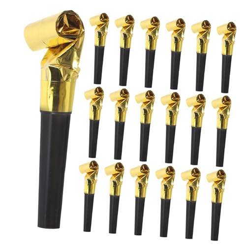 Gatuida 100 Stück Partystimmung Weht Drache Dekoration Partygeschenke Drucklufthörner Laut Noisemaker Kind Geräuschmacher Vorabend Requisiten Stütze Lärm Blowouts Krachmacher P.s Golden von Gatuida