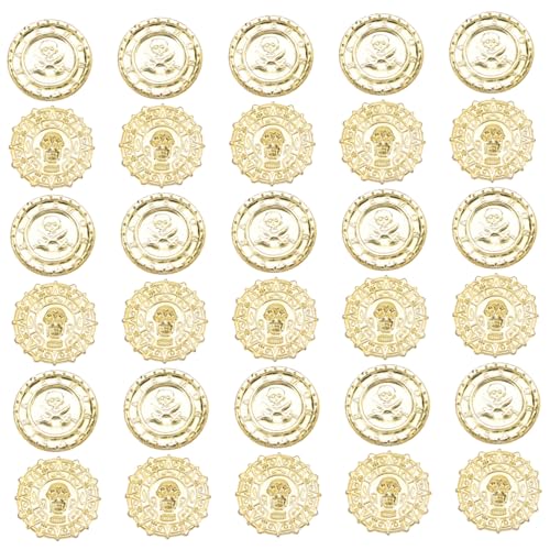 Gatuida 100 Stück Piratenmünzen Kunststoff Goldene Schatzmünzen mit Totenkopfprägung für Karneval Geburtstagsparty und Dekoration als Schatzkiste Füllung und Spielrequisiten Gatuida 100 Stück Piratenmünzen Kunststoff Goldene Schatzmünzen mit Totenkopfprägung für Karneval Geburtstagsparty und Dekoration als Schatzkiste Füllung und Spielrequisiten von Gatuida