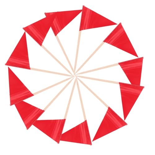 Gatuida 100 Stück Rote Zahnstocher Flags Kleine Dreieckige Cupcake Topper Stabile Lebensmittelmarker Minimalistisches Design Sichere Befestigung Dekoration für Buffets und Desserts Gatuida 100 Stück Rote Zahnstocher Flags Kleine Dreieckige Cupcake Topper Stabile Lebensmittelmarker Minimalistisches Design Sichere Befestigung Dekoration für Buffets und Desserts von Gatuida