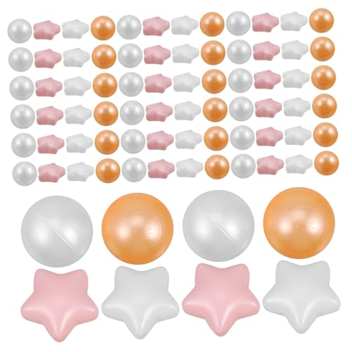 Gatuida 100 Stück Teiliges Bunte Pit Bälle aus Langlebigem Eva Glatte Kleine Spielbälle für Geeignet für Bällebad Spielzelt Outdoor und Indoor Leicht und Vielseitig Einsetzbar von Gatuida