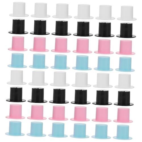 Gatuida 100 Stück Teiliges DIY Mini Clownhüte Bunte Kleine Dekorative Hüte für Bastelprojekte Puppen Partydekoration Praktische Mini Hüte für Kreative Handarbeiten von Gatuida