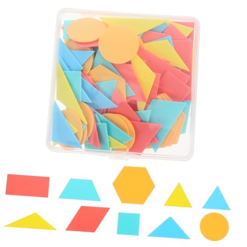 Gatuida 100 Stück Teiliges Geometrische Formen Lernspielzeug für Mathe und Geometrieunterricht Vielseitige Spielsteine zur Formenerkennung für Eltern und Erzieher Gatuida 100 Stück Teiliges Geometrische Formen Lernspielzeug für Mathe und Geometrieunterricht Vielseitige Spielsteine zur Formenerkennung für Eltern und Erzieher von Gatuida