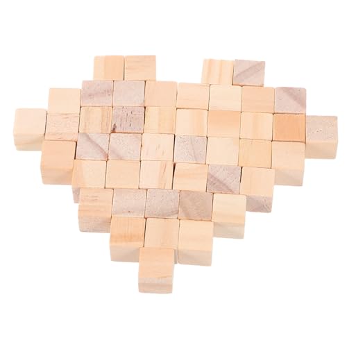 Gatuida 100 Stück Teiliges Holzbausteine Quadratische Bauklötze aus Massivem Holz Pädagogisches für Eltern Junge Mädchen Spiele Farben und Motorikverständnis von Gatuida