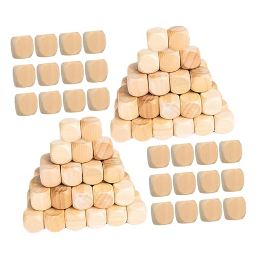 Gatuida 100 Stück Unbehandelte Sechsseitige Holzwürfel mit Abgerundeten Ecken Blankowürfel für DIY Brettspiele und Bastelbedarf Gatuida 100 Stück Unbehandelte Sechsseitige Holzwürfel mit Abgerundeten Ecken Blankowürfel für DIY Brettspiele und Bastelbedarf von Gatuida