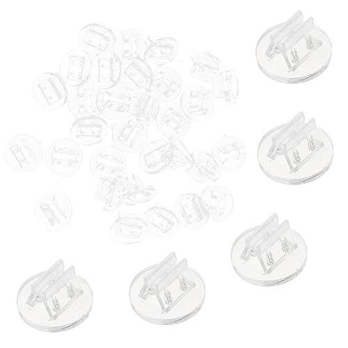 Gatuida 100 Stück Visitenkartenhalter kartenclip Karten Clip Karten Box kartenschachtel visitenkarten Halterung Deck Spiel Schreibtisch Tischkartenständer Visitenkarten-Display Plastik von Gatuida