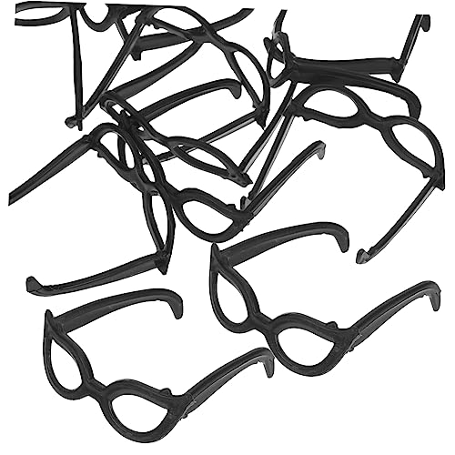 Gatuida 100 Stücke Mini Brillen Für Puppe Bis Sonnenbrille Zu Dekorieren Kunststoff Schwarz von Gatuida