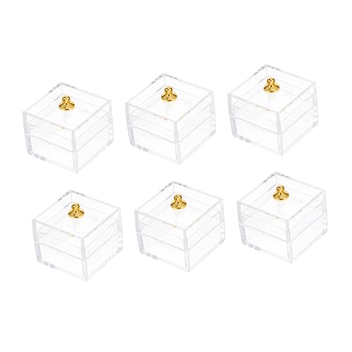 Gatuida 10Er-Box Mini -Simulations -Display -Box Orament durchsichtige Aufbewahrungsboxen mit Deckel Miniaturen klein Miniatur-Süßigkeitendisplay Behälter für Bonbons Plastik Transparent Gatuida 10Er-Box Mini -Simulations -Display -Box Orament durchsichtige Aufbewahrungsboxen mit Deckel Miniaturen klein Miniatur-Süßigkeitendisplay Behälter für Bonbons Plastik Transparent von Gatuida