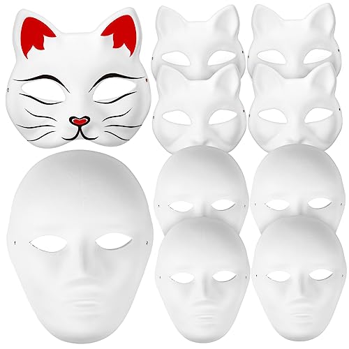 Gatuida 10Stücke DIY Papiermasken Unbemalte Tiermasken für Kreative Cosplay für Karneval Halloween und Maskerade Partys Leicht und Wiederverwendbar Gatuida 10Stücke DIY Papiermasken Unbemalte Tiermasken für Kreative Cosplay für Karneval Halloween und Maskerade Partys Leicht und Wiederverwendbar von Gatuida