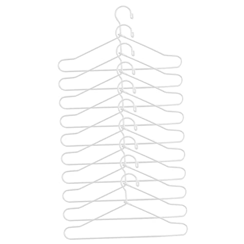 Gatuida 10Stücke Kleiderbügel für Puppen Haustierkleidung Weißes Metall Langlebig zum Organisieren von Puppenkleidern und Kleinen Outfits Gatuida 10Stücke Kleiderbügel für Puppen Haustierkleidung Weißes Metall Langlebig zum Organisieren von Puppenkleidern und Kleinen Outfits von Gatuida