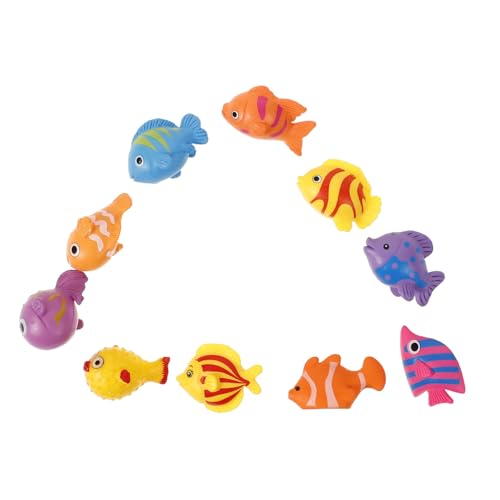 Gatuida 10Stücke Meerestierfiguren Teiliges Realistische Kunststoff Dekorationen für Aquarien und Mini Langlebig und Detailreich für Kreative Deko von Gatuida