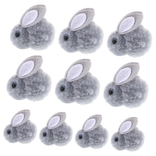 Gatuida 10Stücke Niedliche Plüschhasen Weiche Kaninchenpuppe für DIY Projekte mit Zufälligen Ohrfarben für Bastelarbeiten und Kleidungornamente Gatuida 10Stücke Niedliche Plüschhasen Weiche Kaninchenpuppe für DIY Projekte mit Zufälligen Ohrfarben für Bastelarbeiten und Kleidungornamente von Gatuida