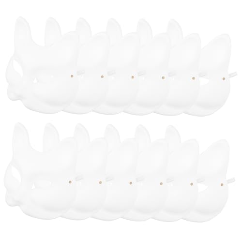 Gatuida 10Stücke Pack DIY Fuchsmaske Leere Handgemalte Papiermasken für Karneval Halloween und Cosplay Leicht und Robust für Kreative Gestaltung und Gatuida 10Stücke Pack DIY Fuchsmaske Leere Handgemalte Papiermasken für Karneval Halloween und Cosplay Leicht und Robust für Kreative Gestaltung und von Gatuida