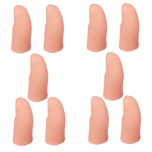 Gatuida 10Stücke Simulation Fingerabdeckung Hautfarbene Trickfinger für Langlebige Fingerhüllen für Magische Spiele und Kreative Auftritte und Sicher von Gatuida