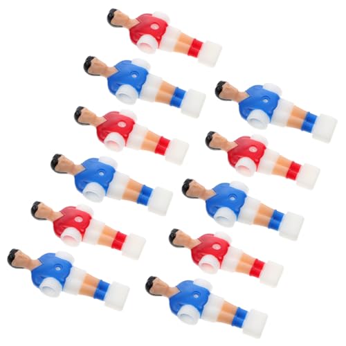 Gatuida 11 Stück Teiliges Tischfußballspieler Ersatzset Farbige Glatte Spielfiguren aus Robustem Material Leicht und Standardisiert Einfache Montage ohne Werkzeug Kompatibel mit Gängigen von Gatuida