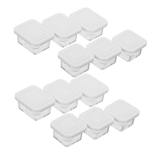Gatuida 12 Sätze Puppenhaus-Lunchbox Kleines Puppenhaus Zubehör Kleine Kisten -mini -zubehör Für Mini-hausschmuck Weiß Plastik von Gatuida