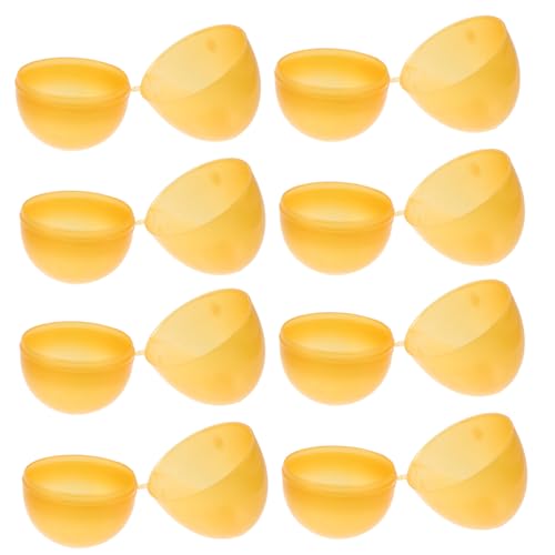 Gatuida 12 Stück Befüllbare Kunststoff Eier Goldene für Ostern Partygeschenke Kreative Verpackung für Süßigkeiten von Gatuida