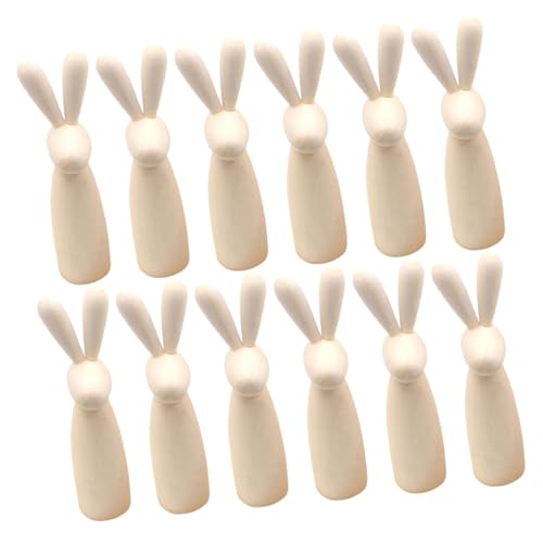 Gatuida 12 Stück Hasenkopf-Holzfigur Holz Hasen Figuren Naturholz Puppen Holz Puppen Set holzspielzeug Kaninchen-Skulptur Kaninchen-Peg-Puppen Ornament Tierstatue aus Holz unbemalt Beige Gatuida 12 Stück Hasenkopf-Holzfigur Holz Hasen Figuren Naturholz Puppen Holz Puppen Set holzspielzeug Kaninchen-Skulptur Kaninchen-Peg-Puppen Ornament Tierstatue aus Holz unbemalt Beige von Gatuida
