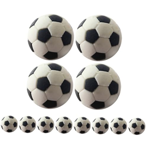 Gatuida 12 Stück Mini Fußball Realistische Miniatur Fußbälle für Puppenhäuser Hochwertige Gummibälle zur Dekoration von Mini Häusern Ergänzung für Kinderzimmer und Spielzeugaccessoires von Gatuida