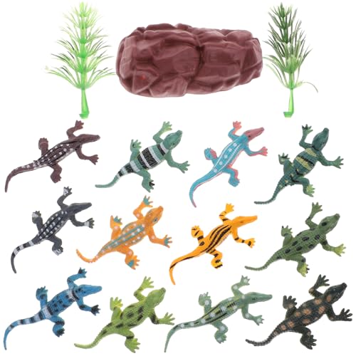 Gatuida 12 Stück Miniatur Krokodil Modell Set Teiliges Lernspielzeug für Frühkindliche Bildung und Kreative Sicher und Detailreich Gestaltet von Gatuida