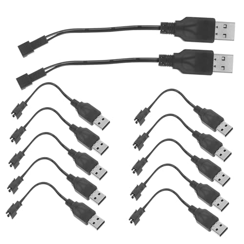Gatuida 12 Stück Netzstecker Für Seifenblasenmaschinen Stromversorgungskabel Für Elektrisches USB Ladekabel Kabel Für USB Kabel Elektrisches Ladegerät Ladekabel Für von Gatuida