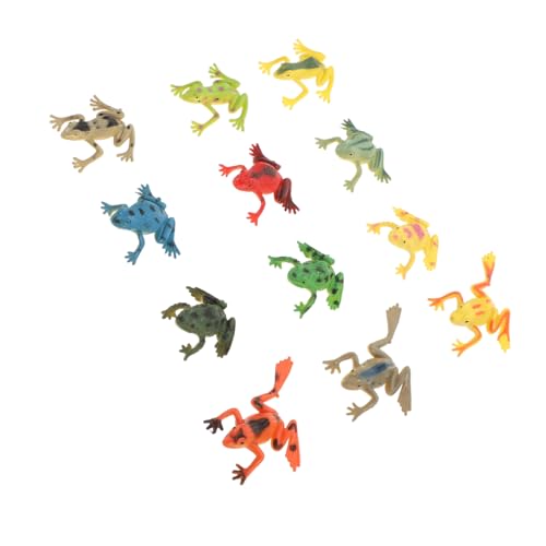 Gatuida 12 Stück Teiliges Froschmodell Realistische Tropenwald Frösche und Figuren Lustige Geschenkidee Niedliche Tierdekoration für Kinderzimmer und Partys von Gatuida